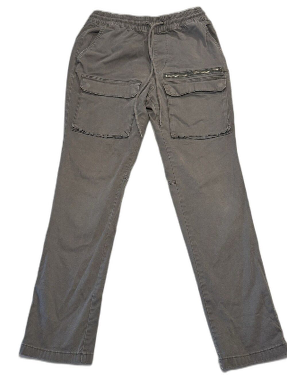 PacSun Cargo Jogger Pants Drawstring Utility Casual Streetwear Gray Mens Small